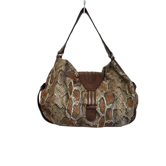 Jessica Simpson, shoulder handbag, purse, embossed, reptile, snake, print - Picture 1 of 4